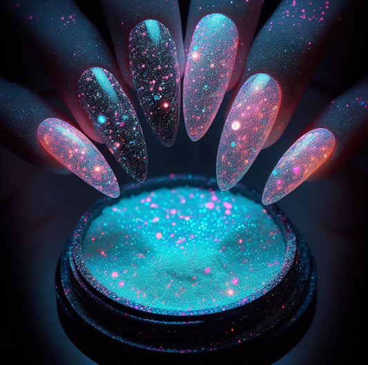 Custom Glow Glitter Acrylic Powder